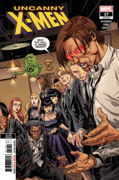 Cover for Uncanny X-Men (Marvel, 2019 series) #17 (639) [Second Printing - Carlos Gómez]