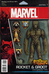 Cover Thumbnail for Rocket Raccoon and Groot (2016 series) #1 [John Tyler Christopher Action Figure (Rocket & Groot)]