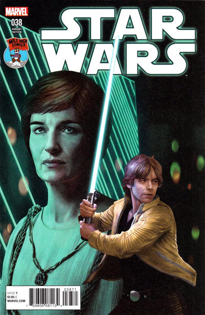 Cover for Star Wars (Marvel, 2015 series) #38 [Mile High Comics Exclusive - Rahzzah]