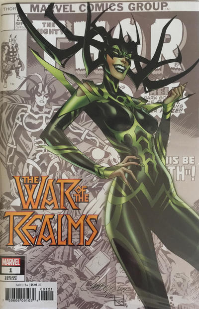 Cover for War of the Realms (Marvel, 2019 series) #1 [J. Scott Campbell]