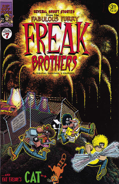 Cover for The Fabulous Furry Freak Brothers (Rip Off Press, 1971 series) #7 [3.25 USD 5th Printing]