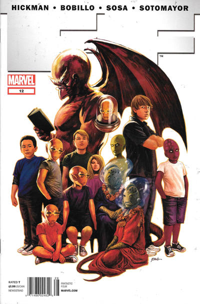 Cover for FF (Marvel, 2011 series) #12 [Newsstand]
