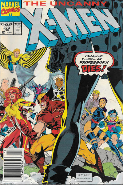 Cover for The Uncanny X-Men (Marvel, 1981 series) #273 [Newsstand]