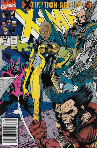 Cover for The Uncanny X-Men (Marvel, 1981 series) #272 [Newsstand]