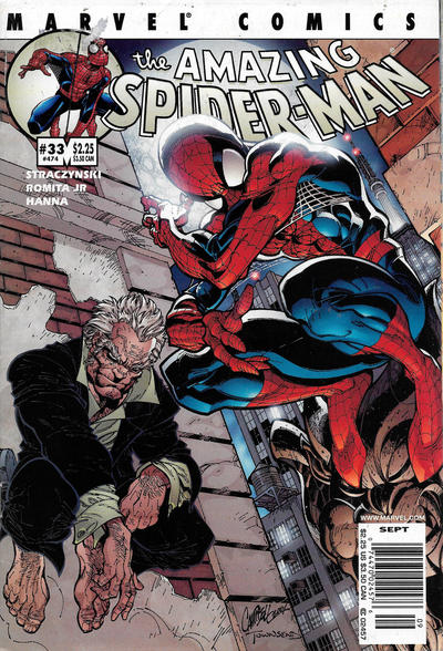 Cover for The Amazing Spider-Man (Marvel, 1999 series) #33 (474) [Newsstand]