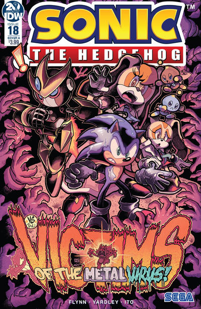 Cover for Sonic the Hedgehog (IDW, 2018 series) #18 [Cover A - Jonathan Gray]