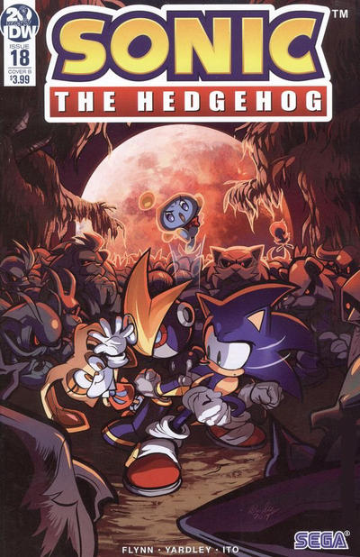 Cover for Sonic the Hedgehog (IDW, 2018 series) #18 [Cover B - Diana Skelly]