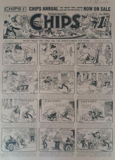 Cover for Illustrated Chips (Amalgamated Press, 1890 series) #2606