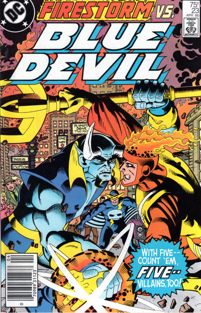 Cover for Blue Devil (DC, 1984 series) #23 [Newsstand]