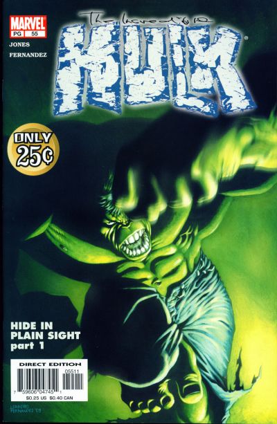 Cover for Incredible Hulk (Marvel, 2000 series) #55 [Direct Edition]