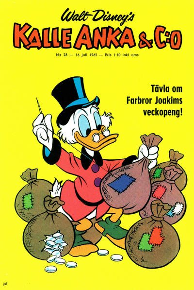 Cover for Kalle Anka & C:o (Hemmets Journal, 1957 series) #28/1965