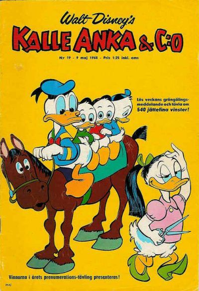 Cover for Kalle Anka & C:o (Hemmets Journal, 1957 series) #19/1968