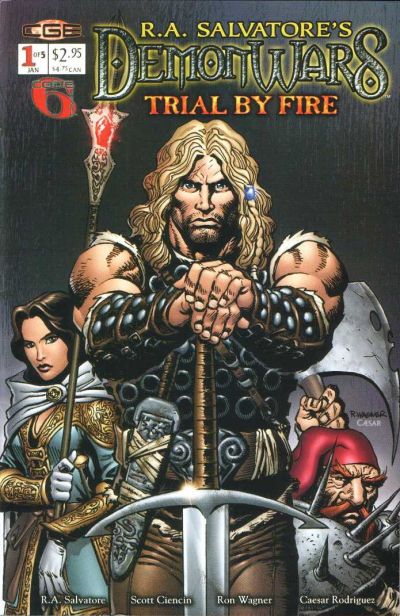Cover for R. A. Salvatore's DemonWars: Trial by Fire (CrossGen, 2003 series) #1