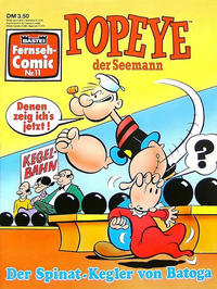Cover Thumbnail for Bastei Fernseh-Comic (Bastei Verlag, 1992 series) #11 - Popeye der Seemann - Der Spinat-Kegler von Batoga