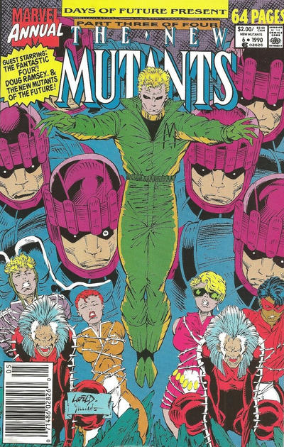 Cover for The New Mutants Annual (Marvel, 1984 series) #6 [Newsstand]
