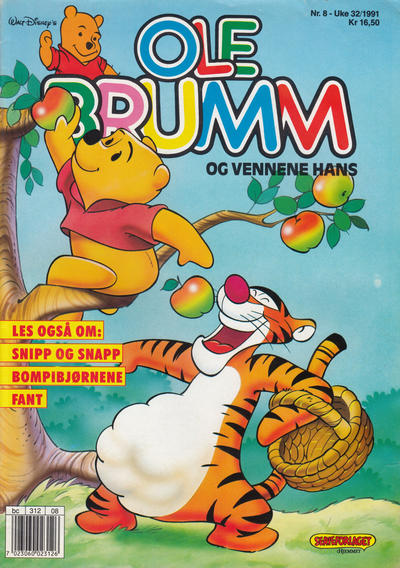 Cover for Ole Brumm (Hjemmet / Egmont, 1981 series) #8/1991