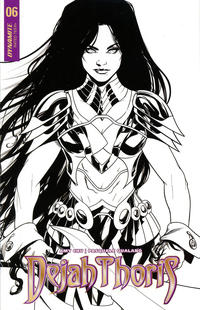 Cover Thumbnail for Dejah Thoris (Dynamite Entertainment, 2018 series) #6 [Cover D Black and White Mike McKone]