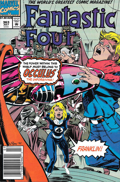 Cover for Fantastic Four (Marvel, 1961 series) #363 [Australian]