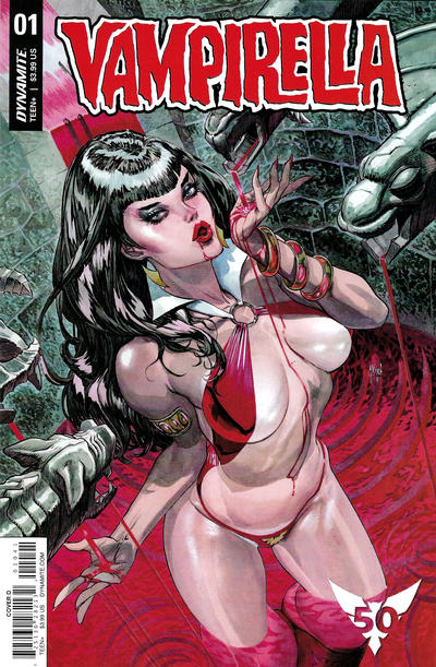 Cover for Vampirella (Dynamite Entertainment, 2019 series) #1 [Cover D Guillem March]
