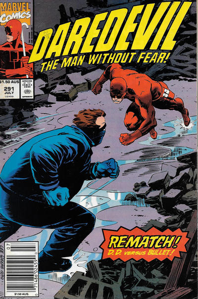 Cover for Daredevil (Marvel, 1964 series) #291 [Australian]