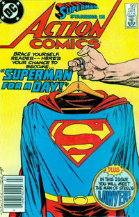 Cover for Action Comics (DC, 1938 series) #581 [Canadian]