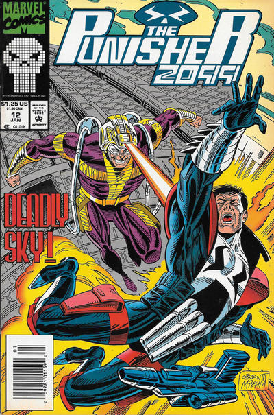 Cover for Punisher 2099 (Marvel, 1993 series) #12 [Newsstand]