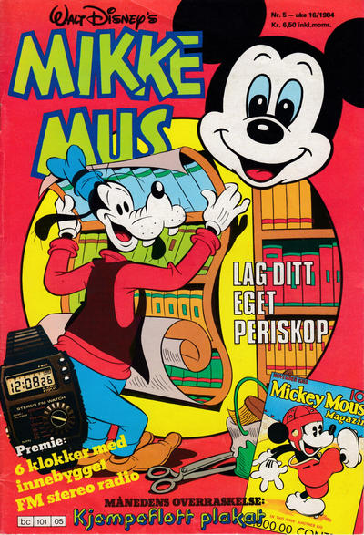 Cover for Mikke Mus (Hjemmet / Egmont, 1980 series) #5/1984
