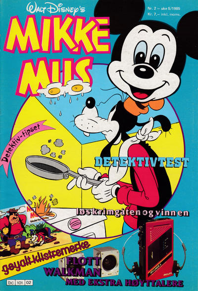 Cover for Mikke Mus (Hjemmet / Egmont, 1980 series) #2/1985