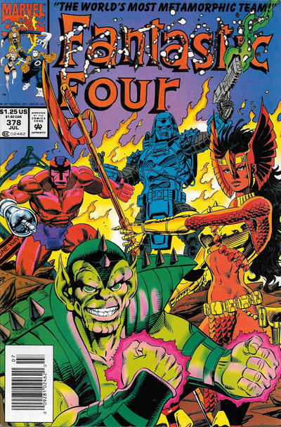 Cover for Fantastic Four (Marvel, 1961 series) #378 [Newsstand]