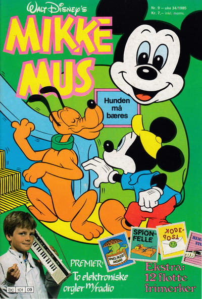 Cover for Mikke Mus (Hjemmet / Egmont, 1980 series) #9/1985