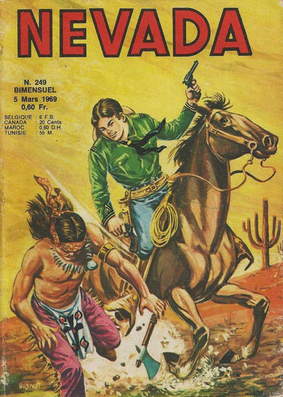 Cover for Nevada (Editions Lug, 1958 series) #249