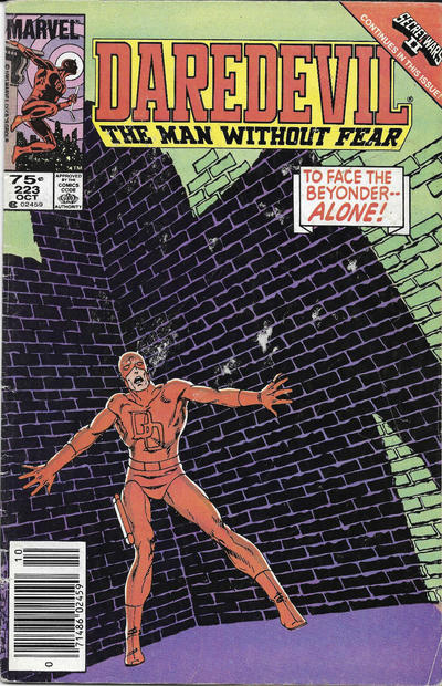 Cover for Daredevil (Marvel, 1964 series) #223 [Canadian]