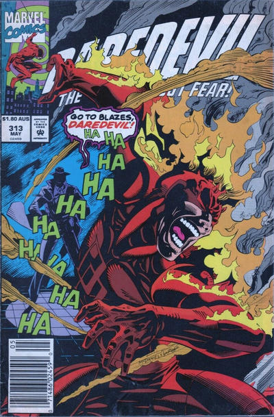 Cover for Daredevil (Marvel, 1964 series) #313 [Australian]