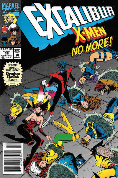 Cover for Excalibur (Marvel, 1988 series) #58 [Newsstand]