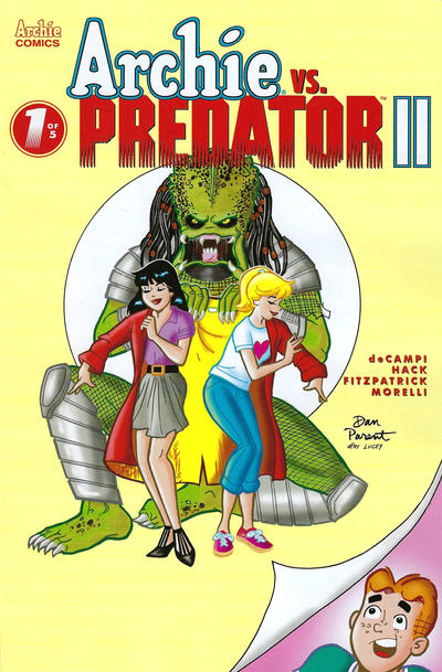 Cover for Archie vs. Predator II (Archie, 2019 series) #1 [Cover E - Dan Parent]