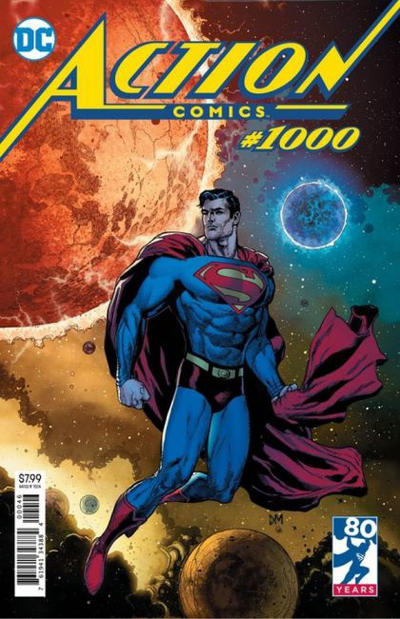 Cover for Action Comics (DC, 2011 series) #1000 [Fried Pie Comics Con 3 Exclusive Doug Mahnke Cover]