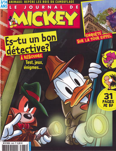 Cover for Le Journal de Mickey (Hachette, 1952 series) #3489