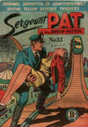 Cover for Sergeant Pat of the Radio-Patrol (Atlas, 1950 series) #33