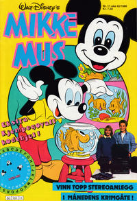 Cover Thumbnail for Mikke Mus (Hjemmet / Egmont, 1980 series) #11/1986
