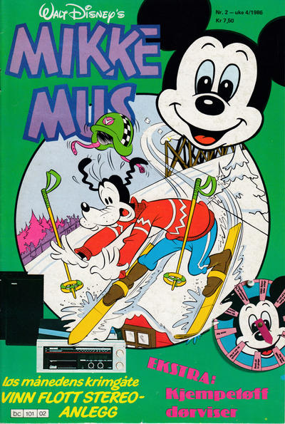 Cover for Mikke Mus (Hjemmet / Egmont, 1980 series) #2/1986