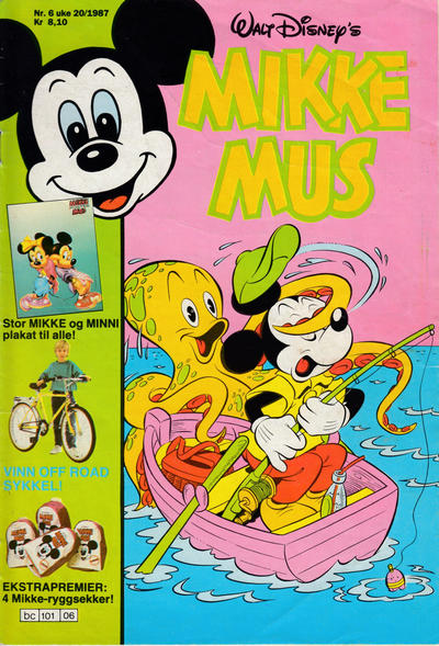 Cover for Mikke Mus (Hjemmet / Egmont, 1980 series) #6/1987