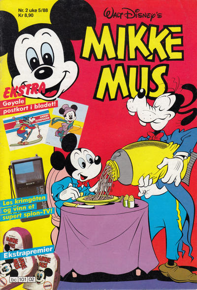 Cover for Mikke Mus (Hjemmet / Egmont, 1980 series) #2/1988
