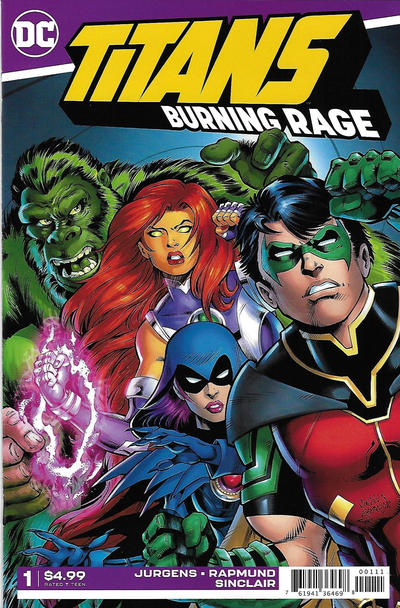 Cover for Titans: Burning Rage (DC, 2019 series) #1