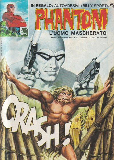 Cover for L'Uomo Mascherato Phantom [Avventure americane] (Edizioni Fratelli Spada, 1972 series) #92