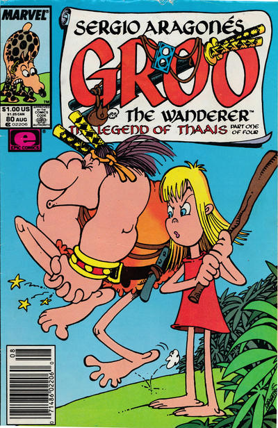 Cover for Sergio Aragonés Groo the Wanderer (Marvel, 1985 series) #80 [Newsstand]