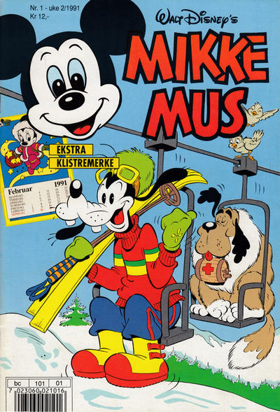 Cover for Mikke Mus (Hjemmet / Egmont, 1980 series) #1/1991