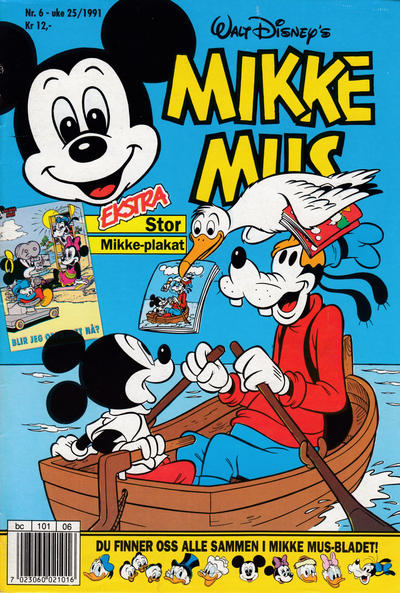Cover for Mikke Mus (Hjemmet / Egmont, 1980 series) #6/1991