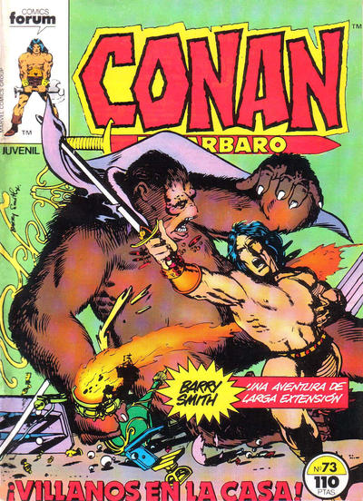 Cover for Conan el Bárbaro (Planeta DeAgostini, 1983 series) #73