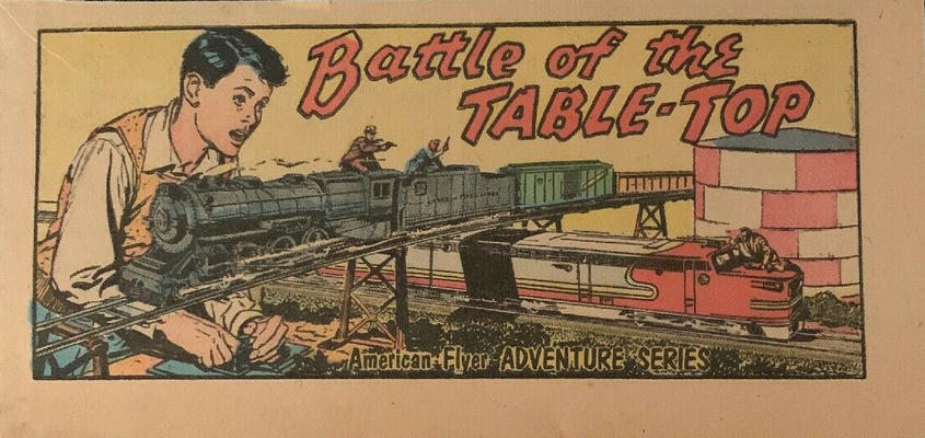 Cover for American Flyer Adventure Series Battle of the Table-Top (Kellogg's, 1958 ? series) 