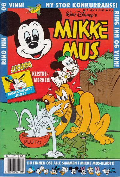 Cover for Mikke Mus (Hjemmet / Egmont, 1980 series) #5/1992